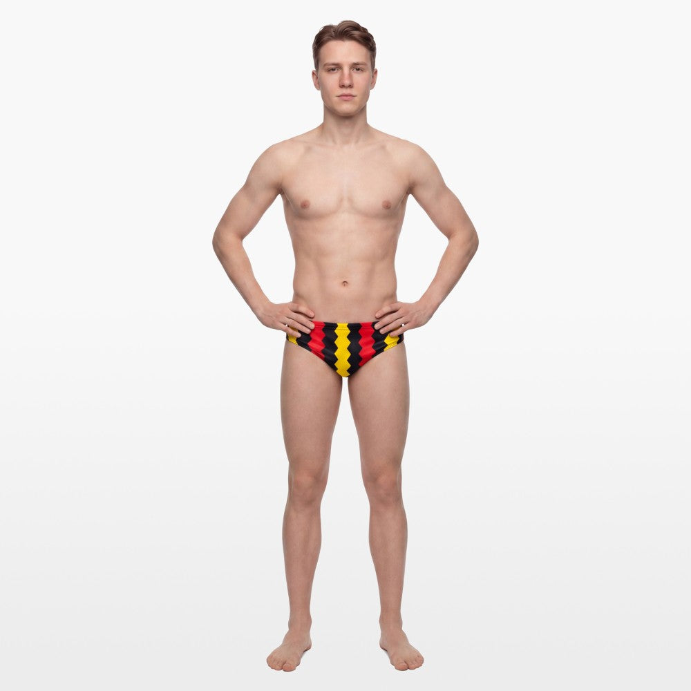 SWIMSUIT WATERPOLO ZIP TRICOLOR
