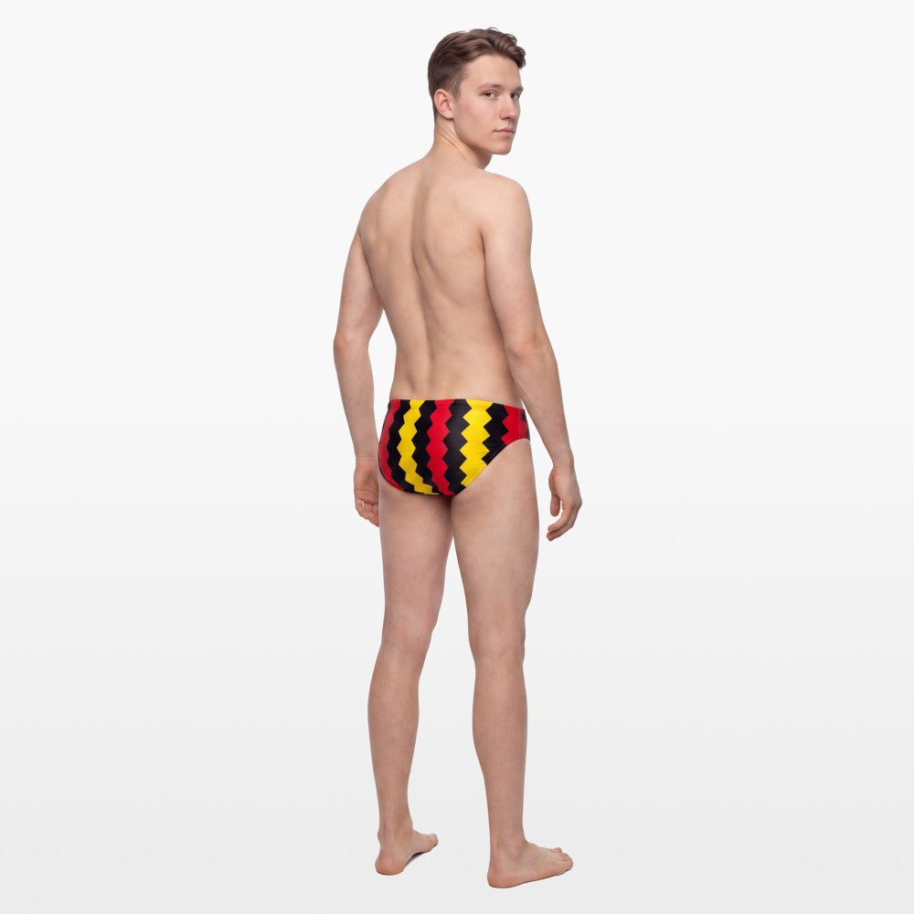 SWIMSUIT WATERPOLO ZIP TRICOLOR