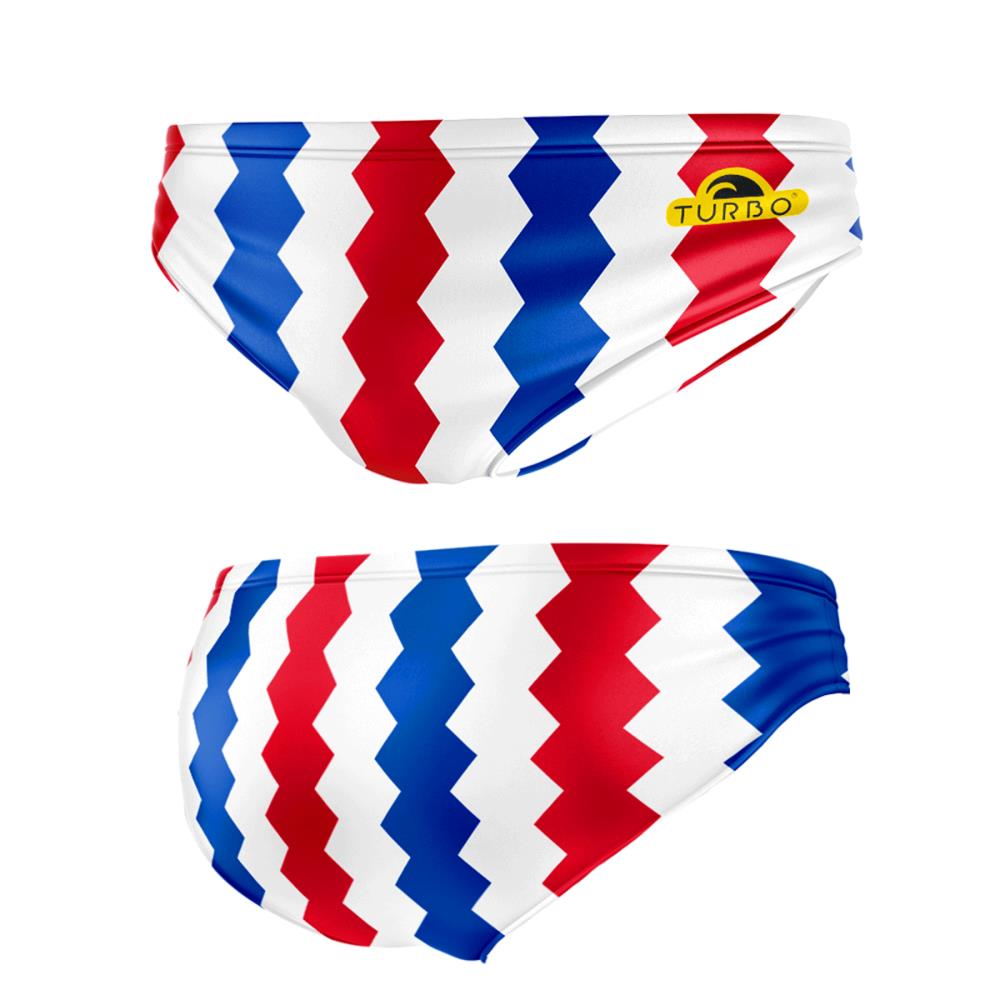 SWIMSUIT WATERPOLO ZIP TRICOLOR