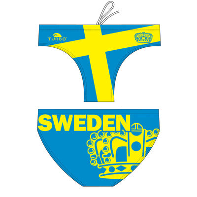 Wasserball-Badeanzug für Jungen Schweden