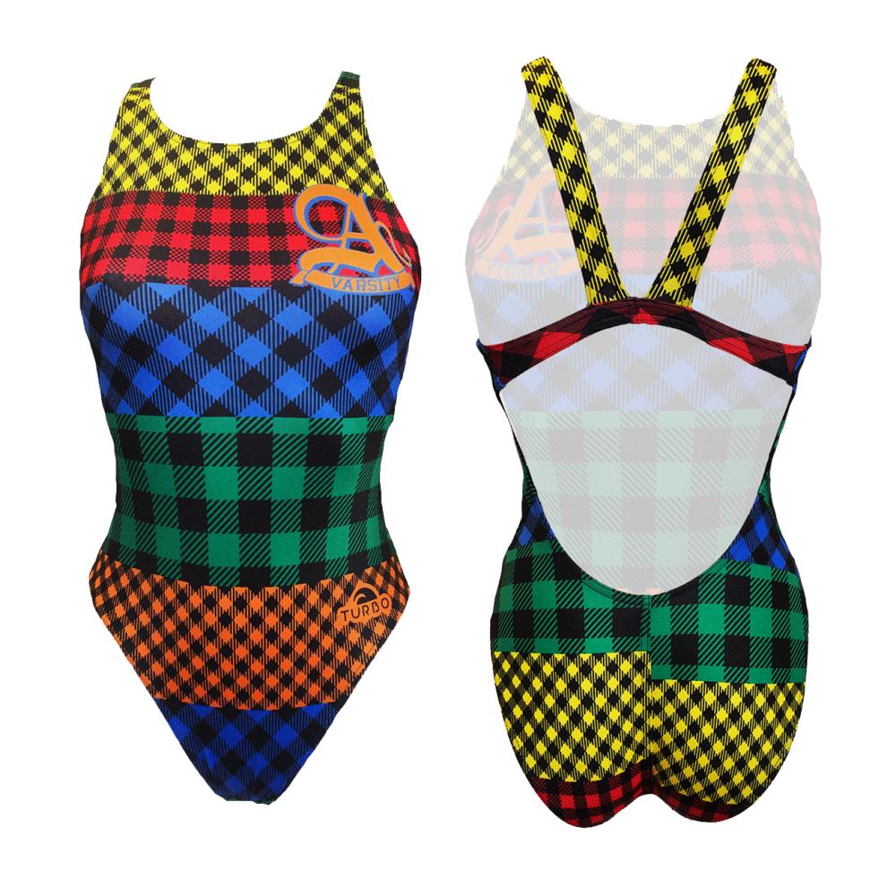 Kadın Yüzme Mayo Tartan College
