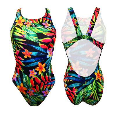 Compra Mädchen Badeanzug mit breiten Trägern Vibrant Jungle