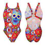 Kupaći kostim s širokim naramenicama Fresh Skull