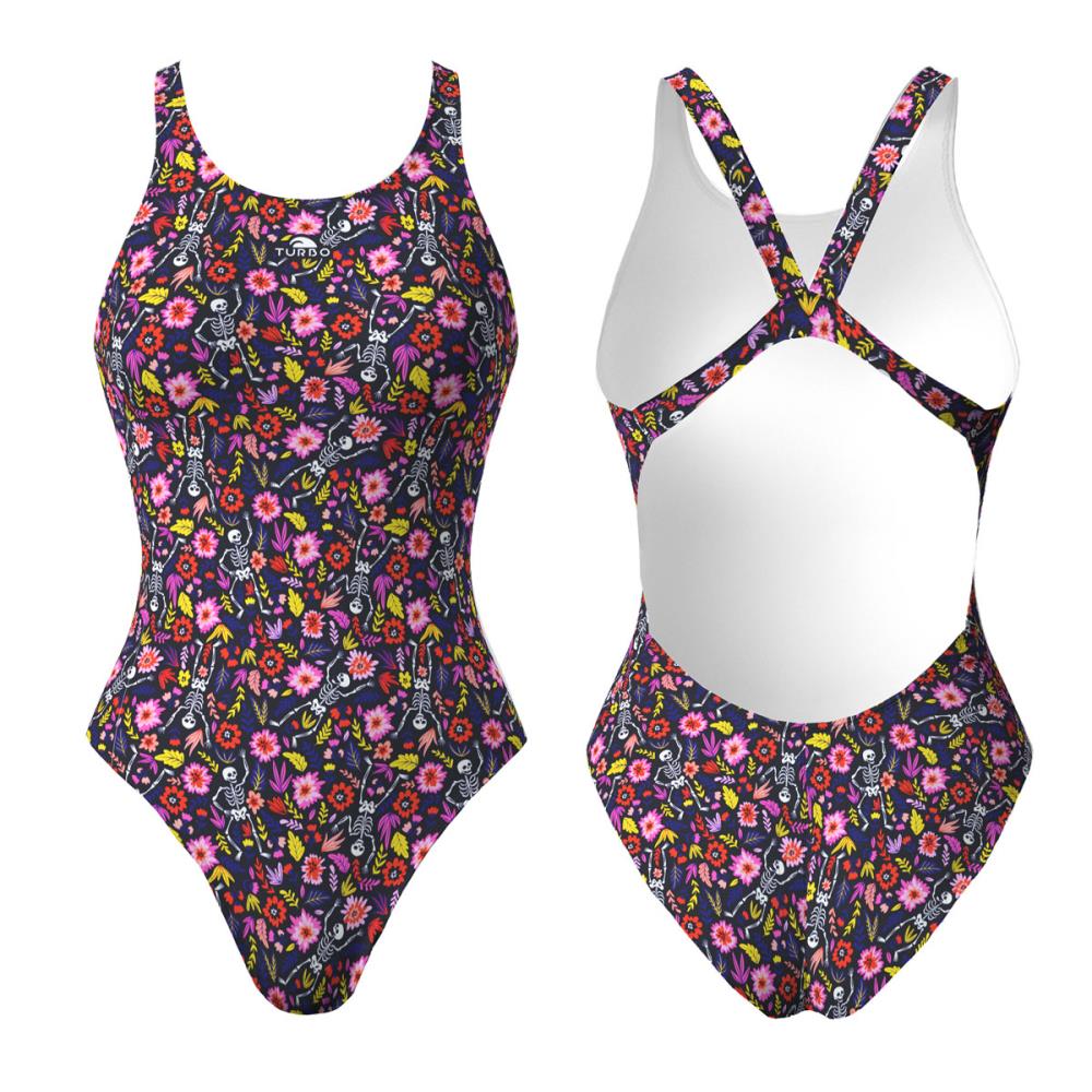 MAILLOT DE BAIN À BRETELLE LARGE FILLE  SKELETON