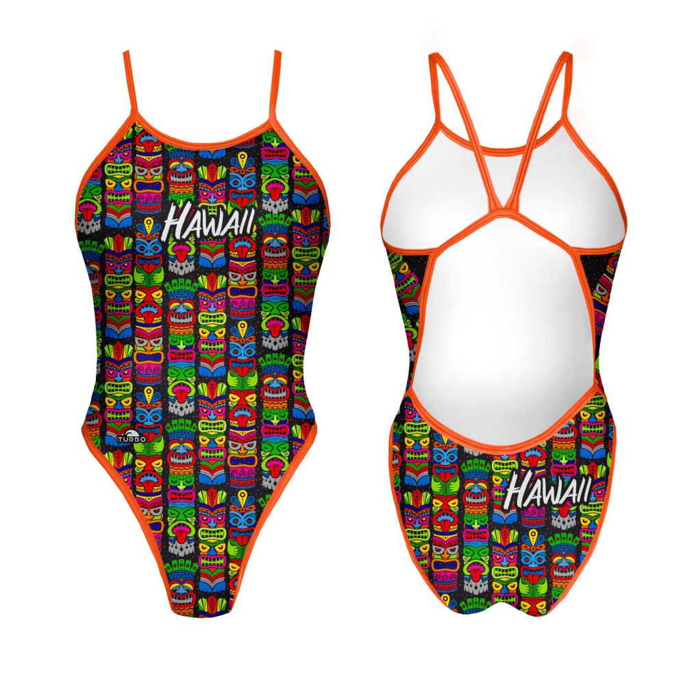 Women's Swimming Swimsuits. SWIMSUIT 'REVOLUTION'   HAWAII ART  2021