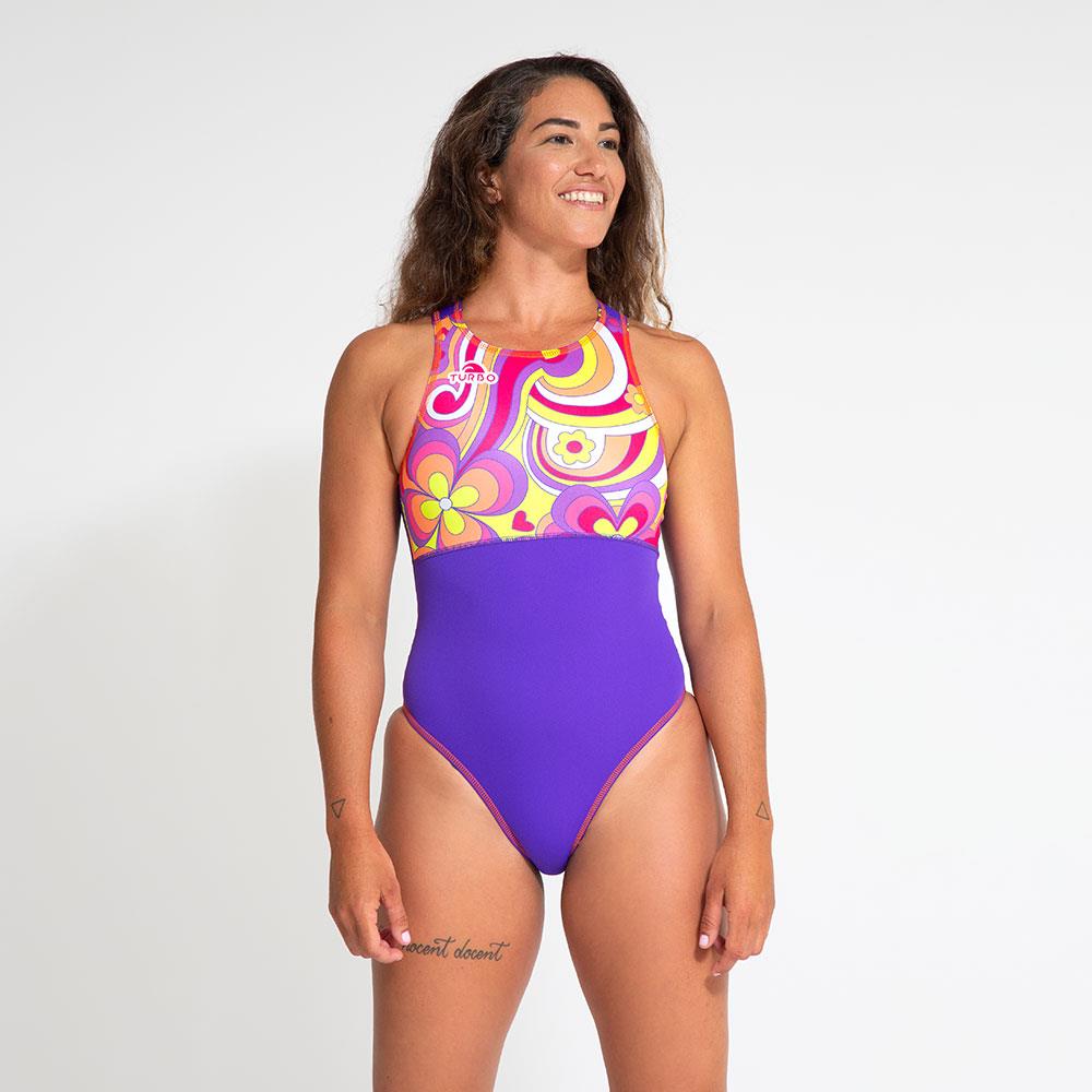 Plain Swimsuits--. WATERPOLO SUIT HYBRID  BELLISIMO