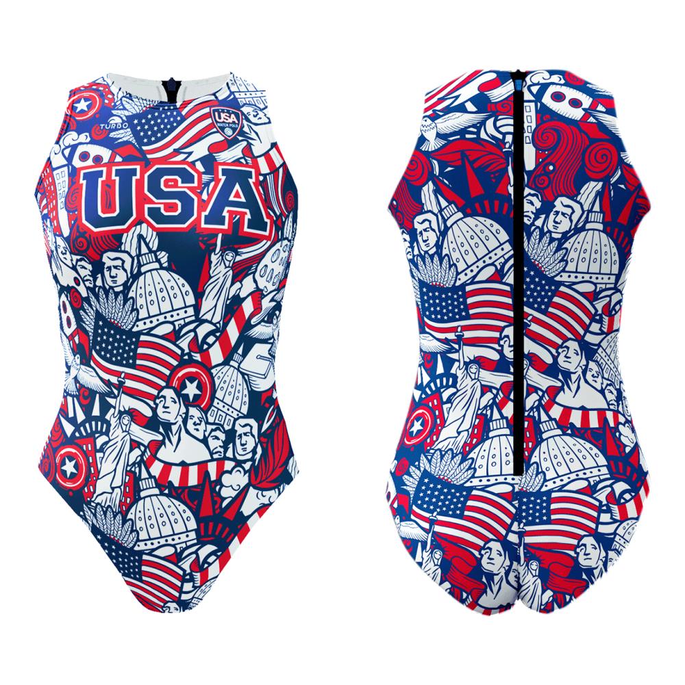 Badpak Waterpolo Meisje Team Usa 2023