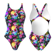 MAILLOT DE BAIN À BRETELLE LARGE FILLE  LASER SKULL