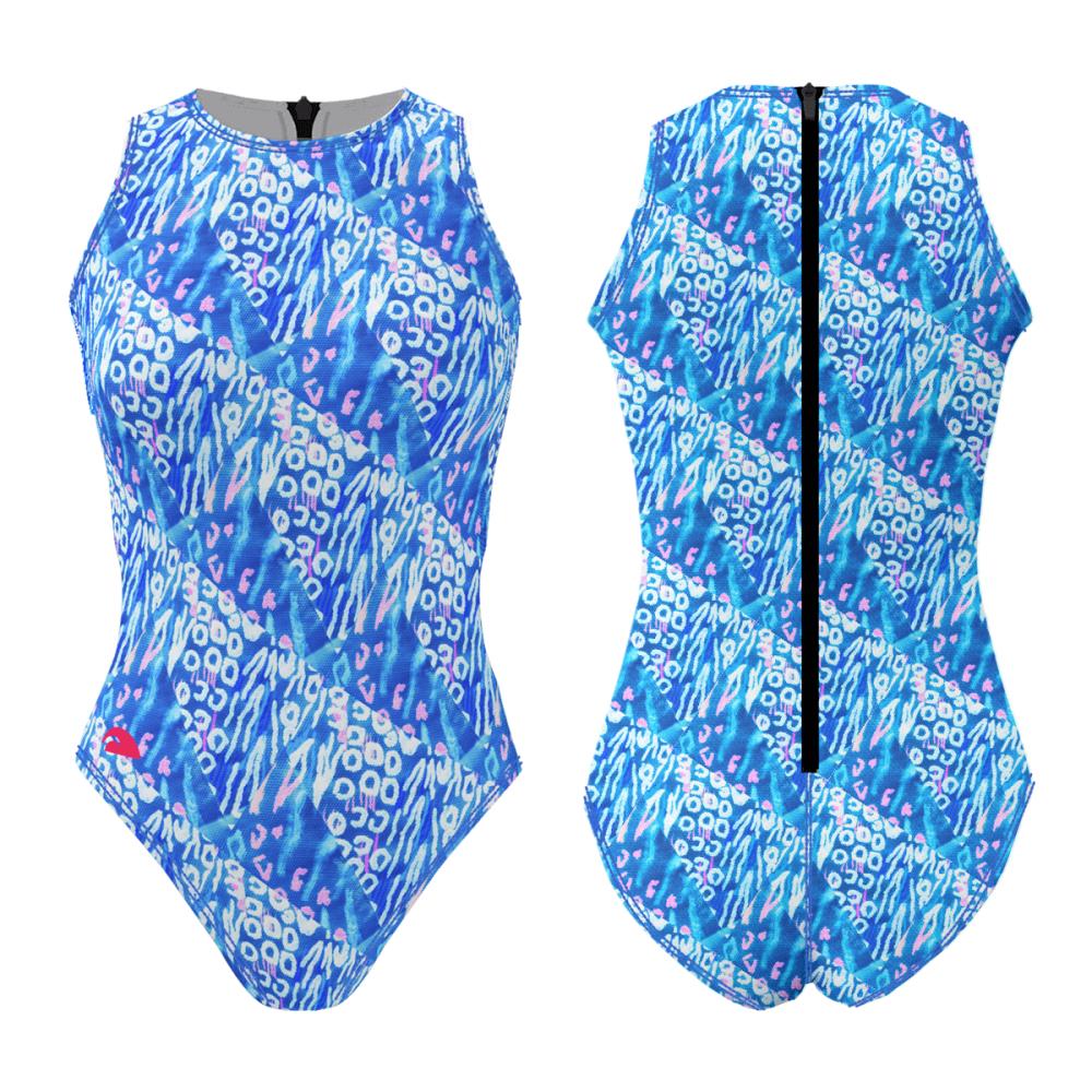 Badpakken Waterpolo Dames. Bañador Waterpolo Blue Safari