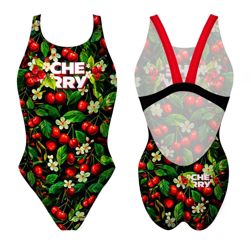 Bañadores De Tirante Ancho. Fato de banho Alças Largas Cherry