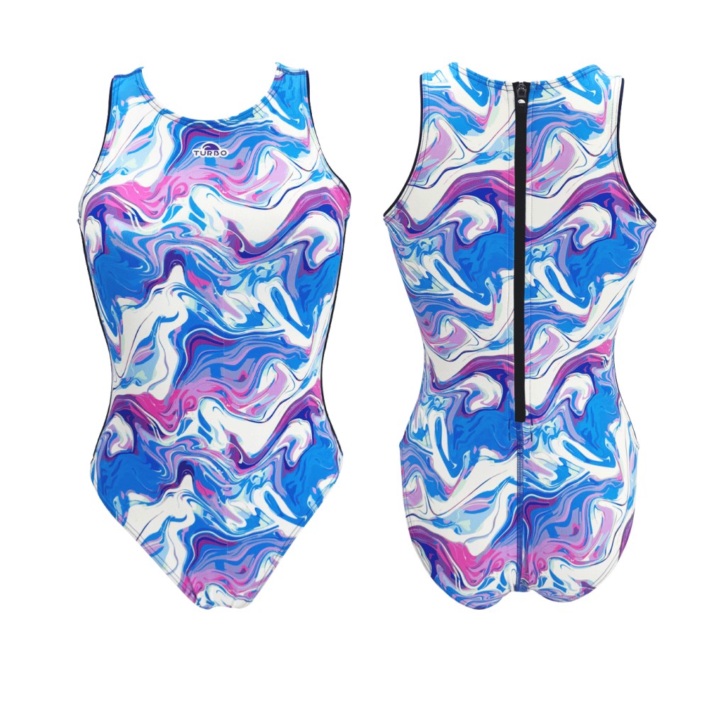 Badpakken Waterpolo Dames. Badpak Waterpolo Icy Bloom