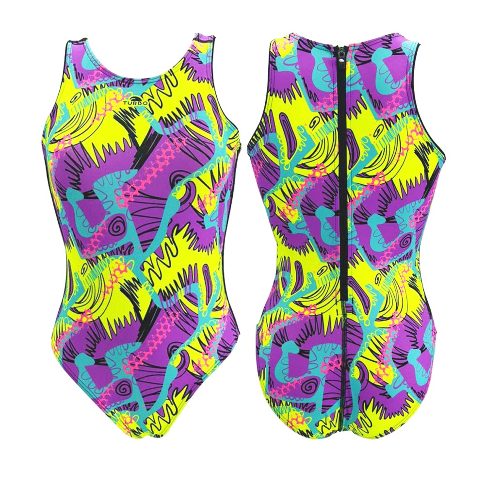 Badpakken Waterpolo Dames. Badpak Waterpolo Glow City