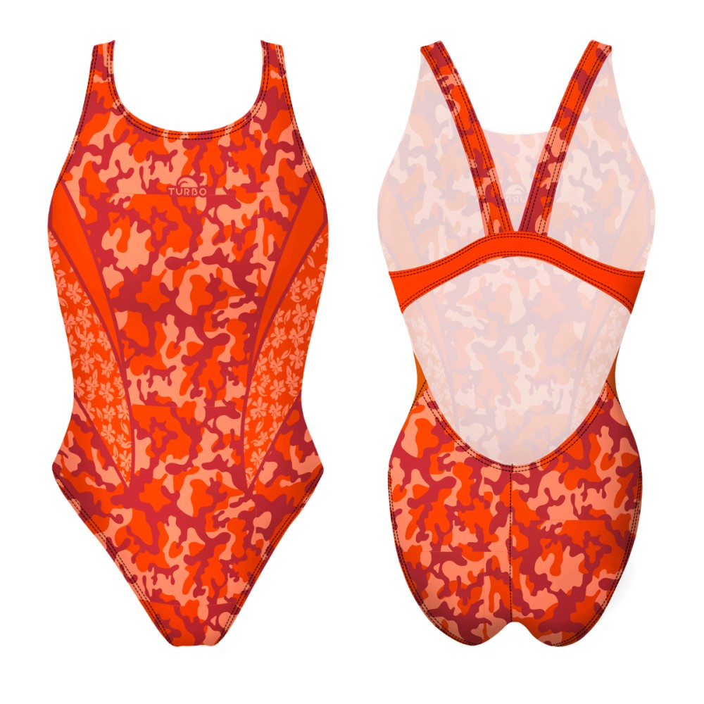 Compra Badeanzug Breiter Träger Sunset Camo