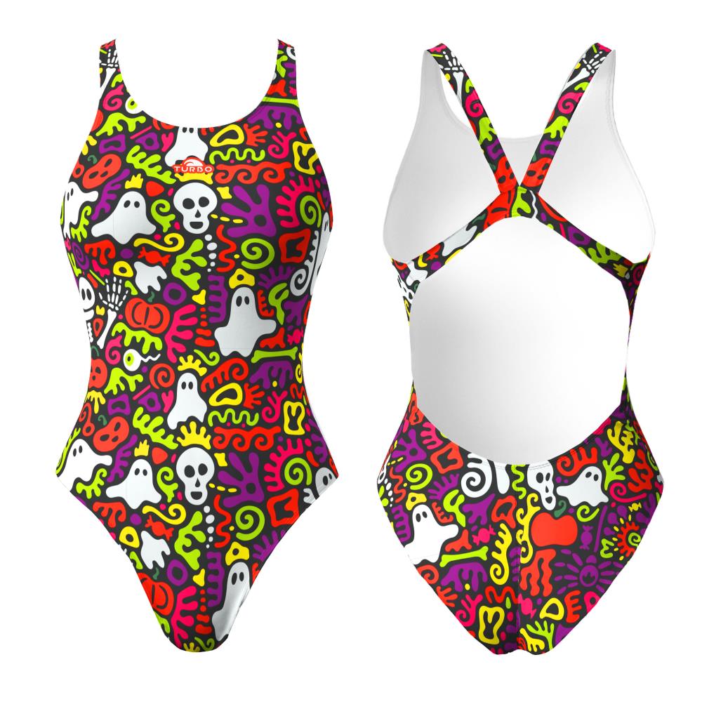 Compra Badeanzug Breiter Träger Mädchen Spooky Neon