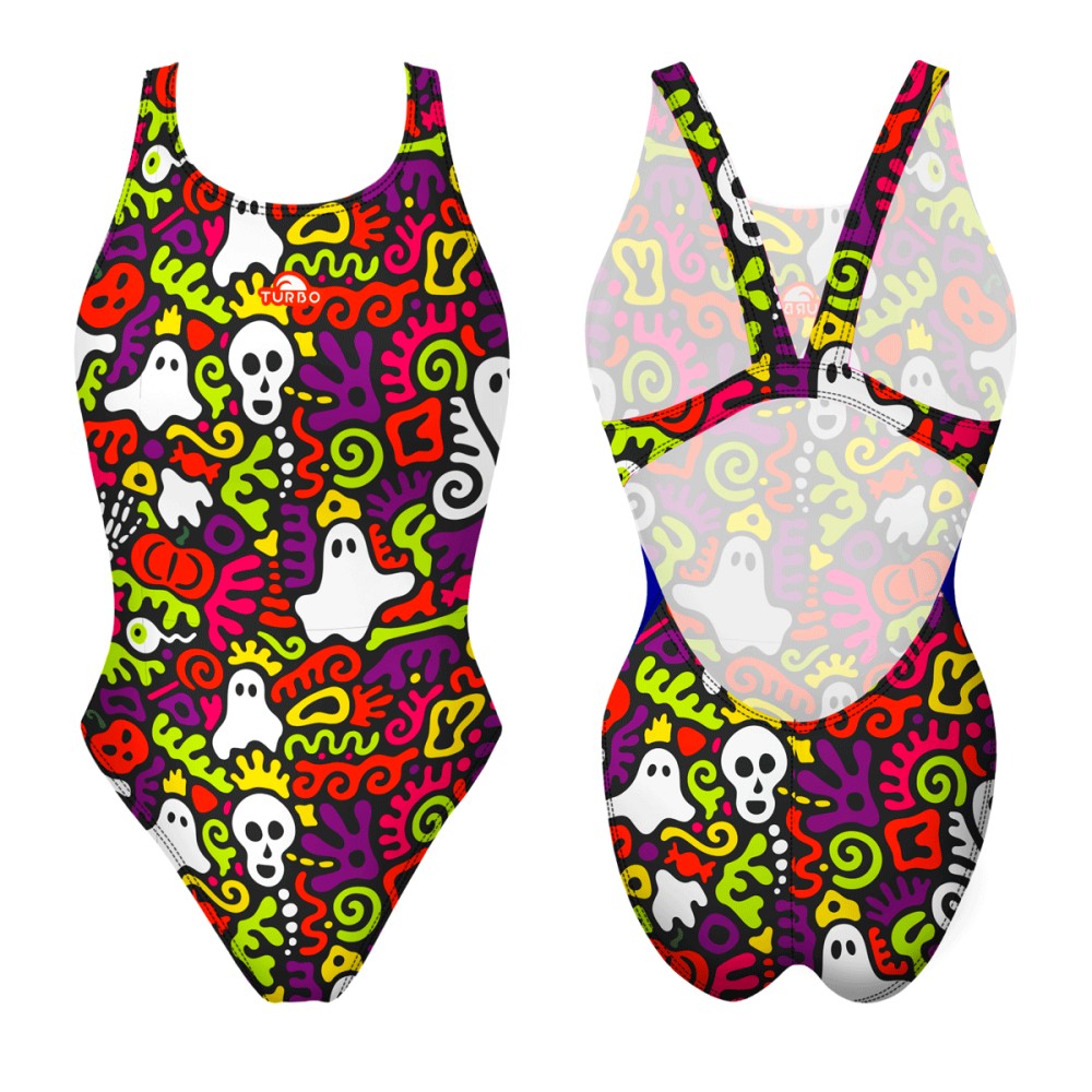 Bañadores De Tirante Ancho. Fato de banho Alças Largas Spooky Neon