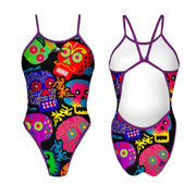 Bañador Natacion Niña Haloween Skulls (Revolution)