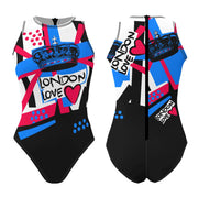 Mädchen Wasserballanzug London Love