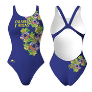 Costume da bagno nuoto donna Calaveras -Rosas