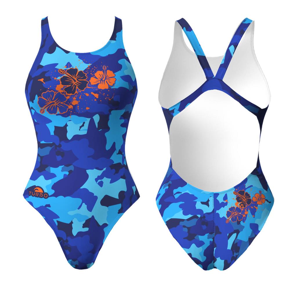 Mädchen Schwimmanzug Commando Flower