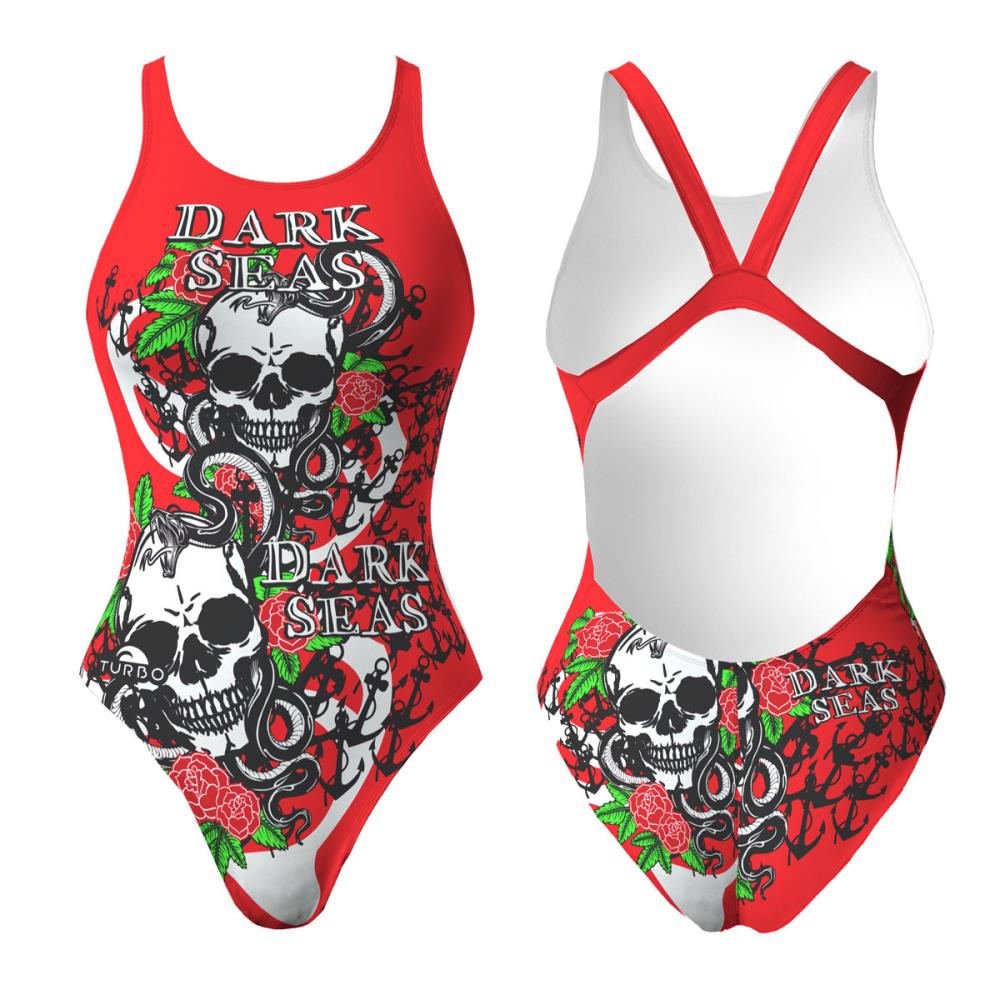 MAILLOT DE BAIN À BRETELLE LARGE FILLE DARK SEAS