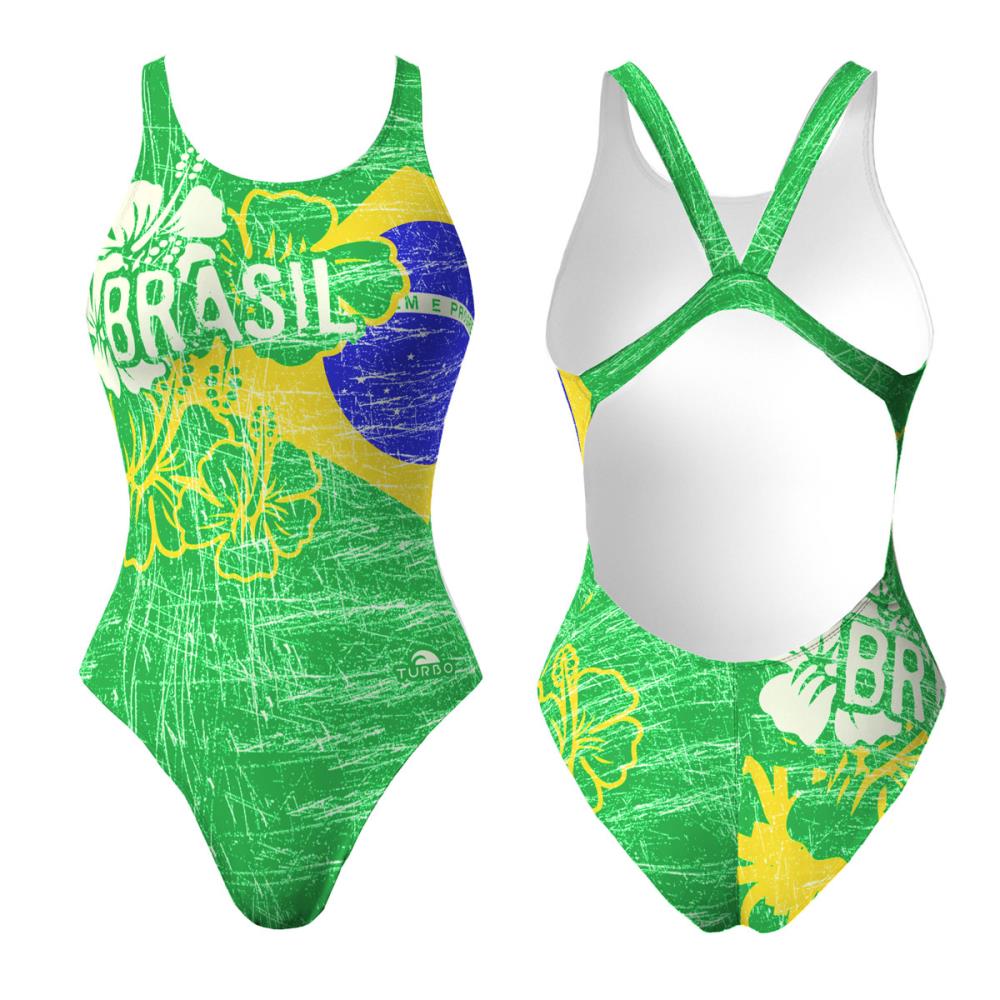 Badpak Zwemmen Dames Brazilië Vintage