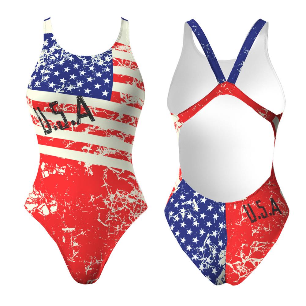 Compra SWIMSUIT WIDE STRAP GIRL USA VINTAGE