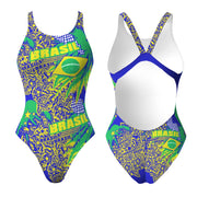 Badpak Zwemmen Dames Brazilië Palmbomen