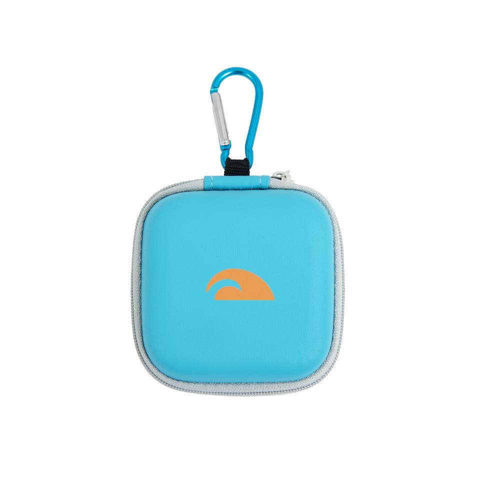 Schwimmplugs und Pinzetten. Etui Zubehör (8 cm x 8 cm x 4 cm)