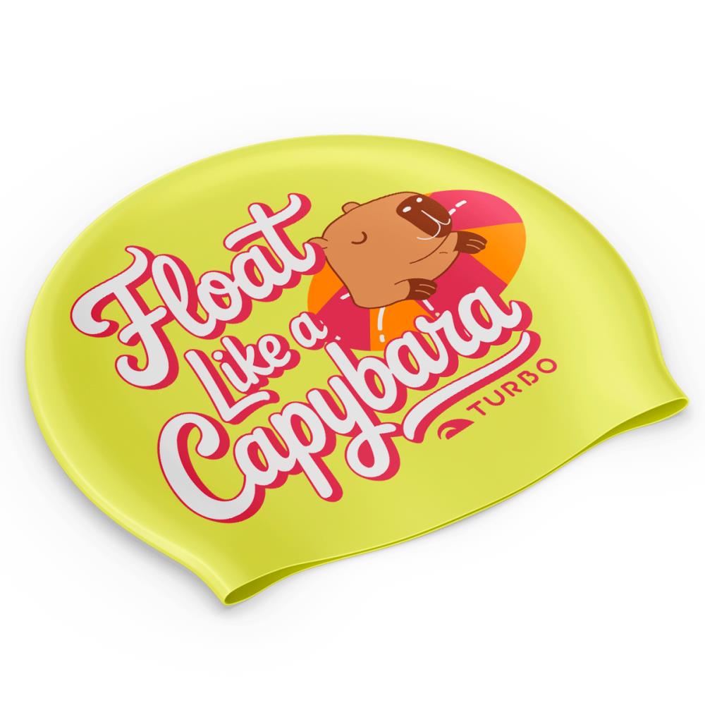 Badekappen aus Silikon. Silikonmütze Capybara Schwimmhilfe