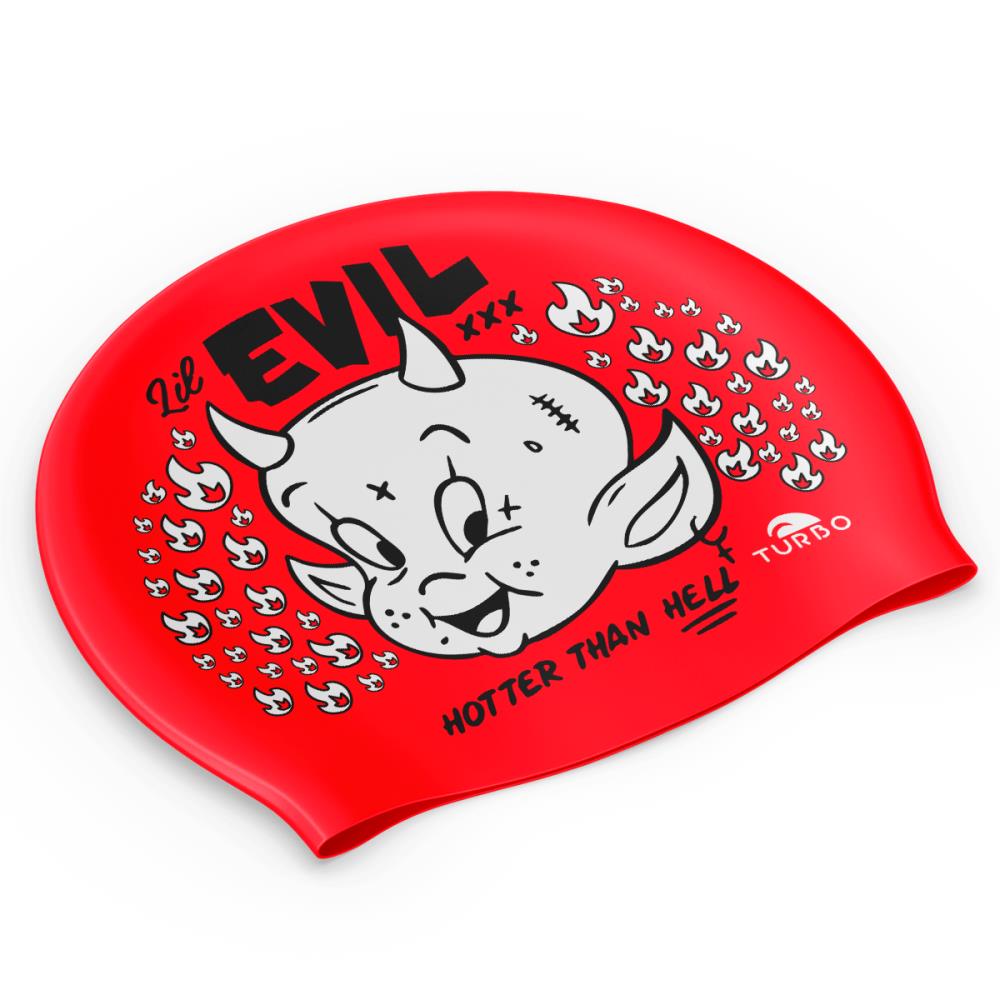 Badekappen aus Silikon. Silikonmütze Lil Evil