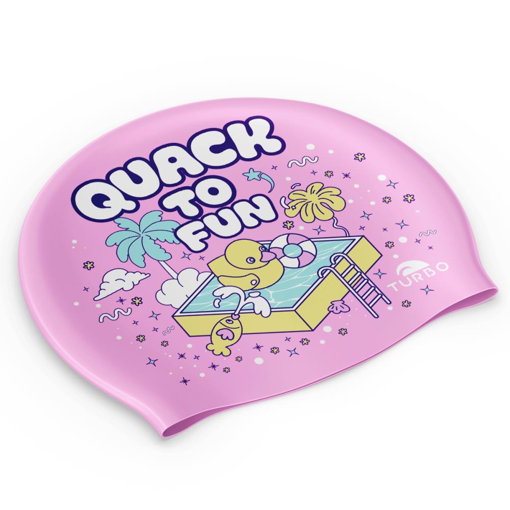 Badekappen aus Silikon. Silikonmütze Quack To Fun