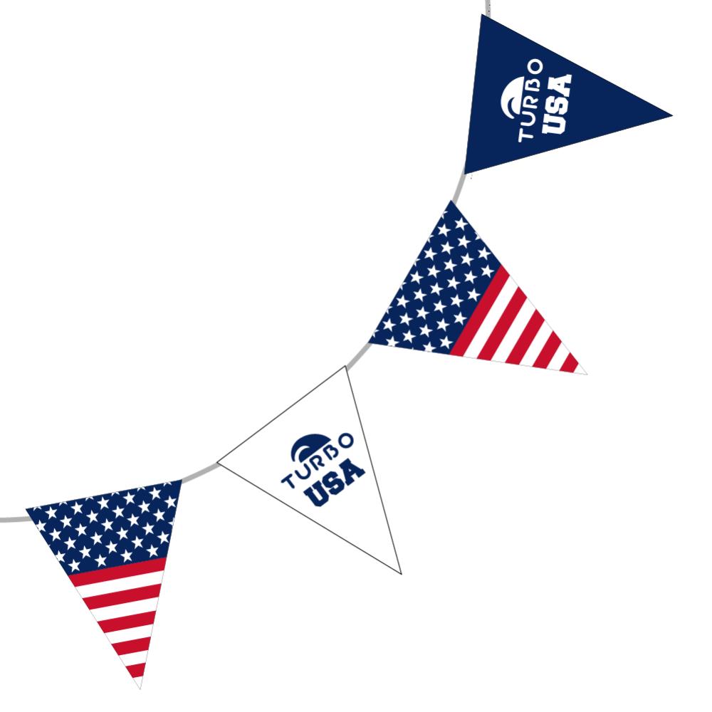 Pool Pennants. BACKSTROKE FLAGS USA CLASSIC