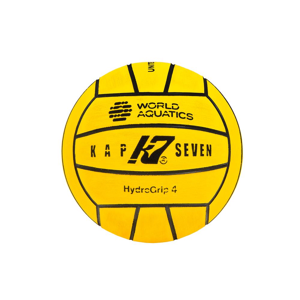 Piłki do piłki wodnej. Piłka do waterpolo Kap7 W.A. żółta, rozmiar 4