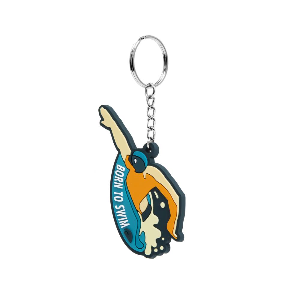 BORN TO SWIM KEYCHAIN