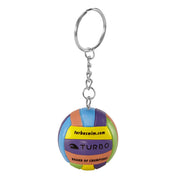 Veelkleurige bal 2-sleutelhanger