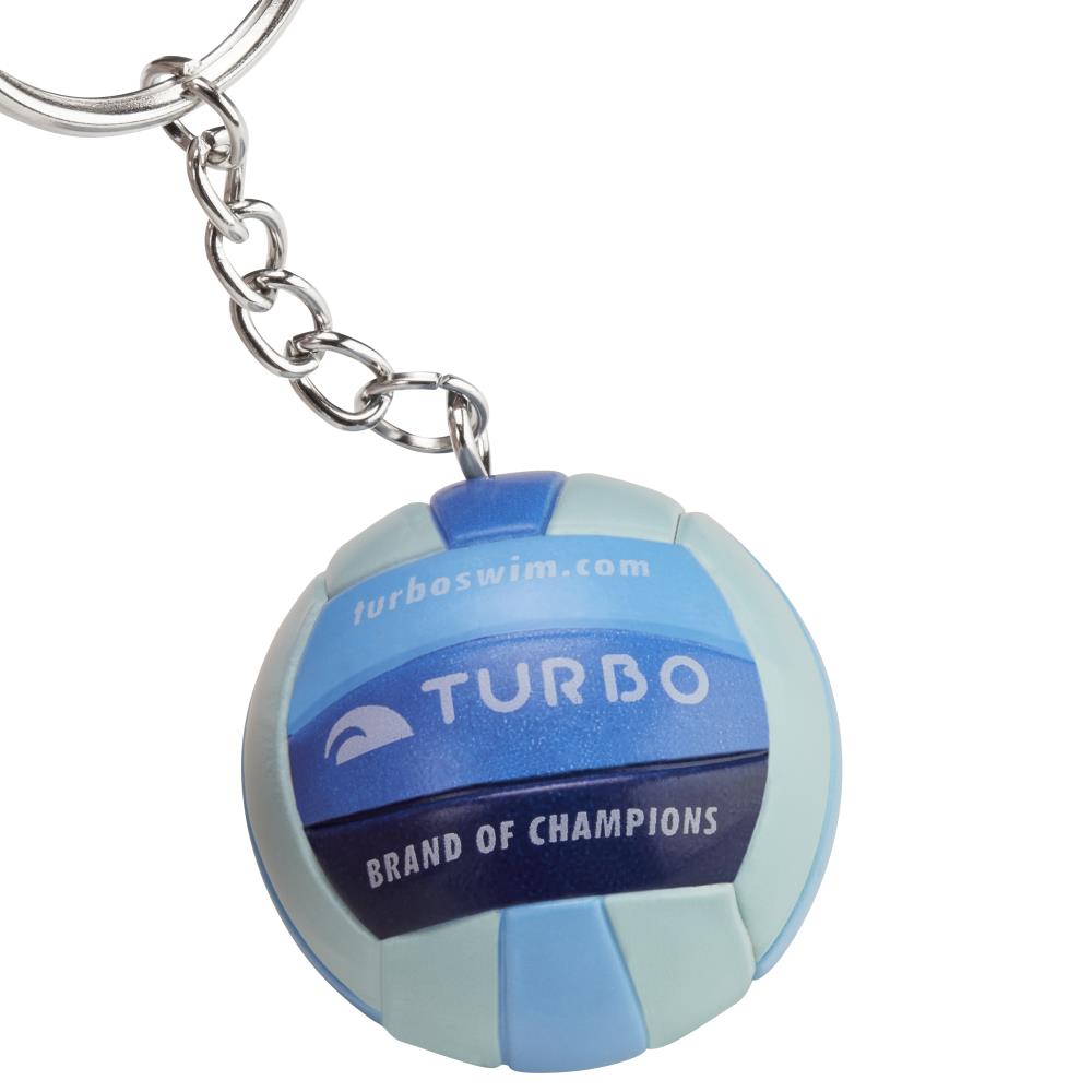 Schlüsselanhänger Mehrfarbiger blauer Ball