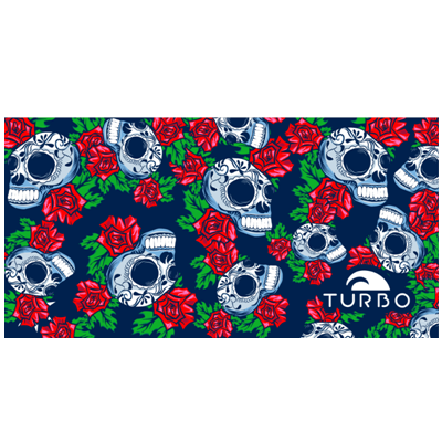 Toalla Algodon-Microfibra (145 X100) Roses & Skulls