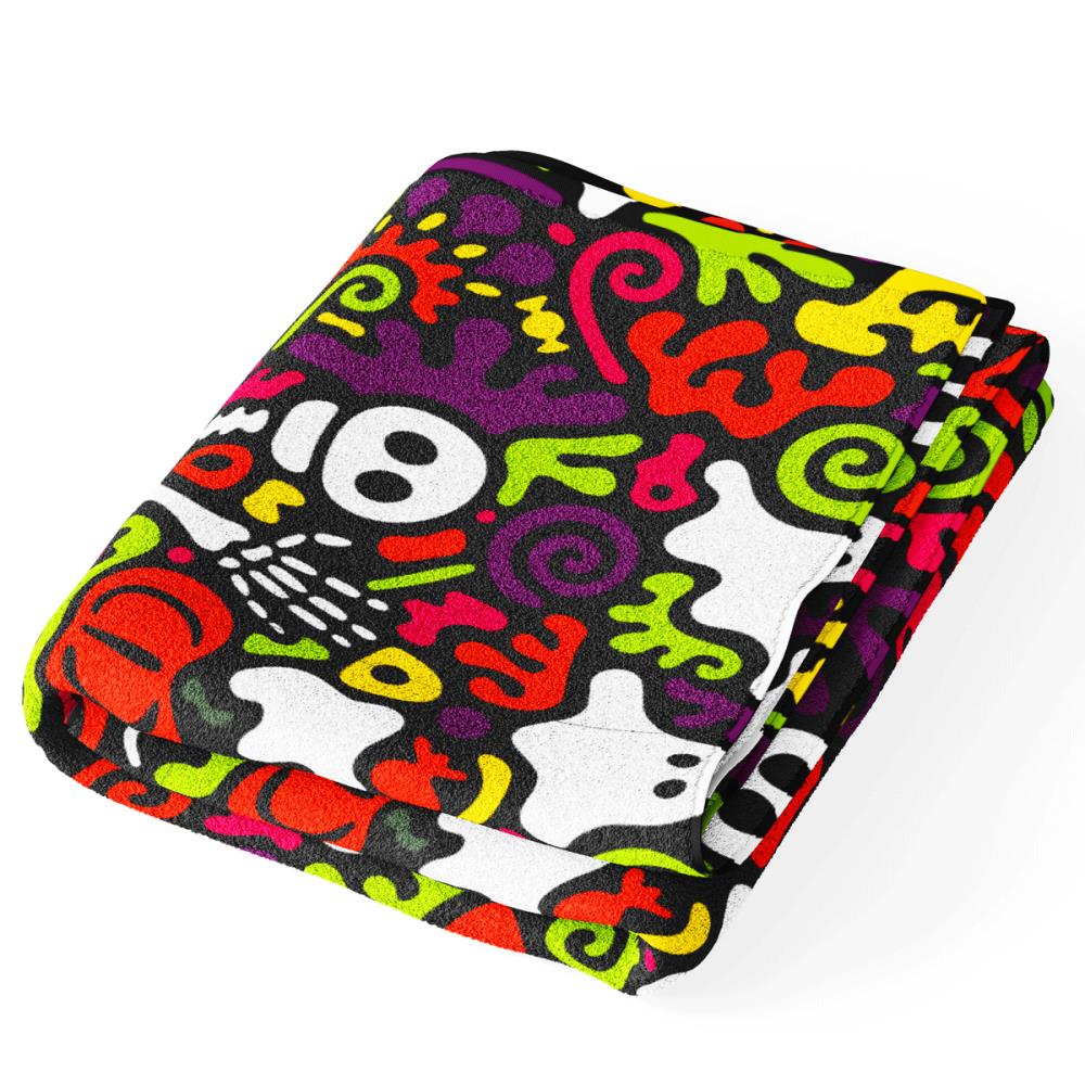TRAINING. Handdoek Katoen-Microvezel (145 X100) Spooky Neon