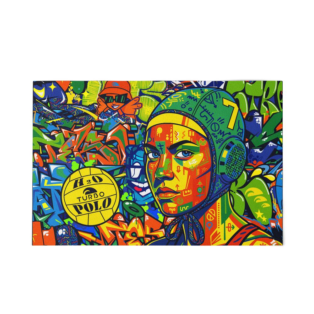 TRAINING. Handdoek Katoen-Microvezel (145 X100) Wp Graf Vrouw