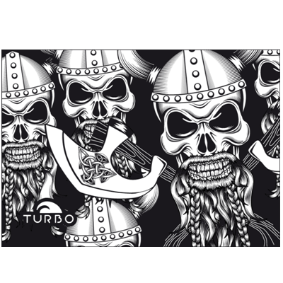 Pamut-mikroszálas törölköző (145 X100) Viking Koponya