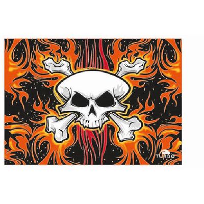 ACCESSOIRES DE NATATION. SERVIETTE COTON-MICROFIBRE (145  x100) VAMPIRE SKULL