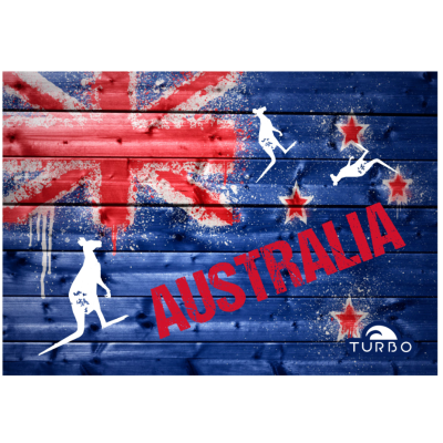 SERVIETTE COTON-MICROFIBRE (145  x100) AUSTRALIA WOOD