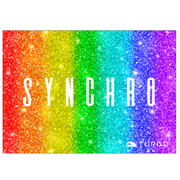 SERVIETTE COTON-MICROFIBRE (145  x100) SYNCHRO GLITTER STAR