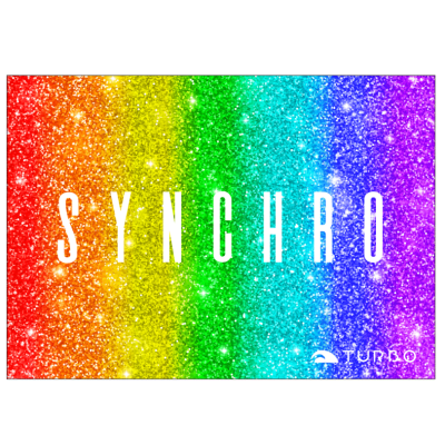 SERVIETTE COTON-MICROFIBRE (145  x100) SYNCHRO GLITTER STAR