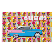 SERVIETTE COTON-MICROFIBRE (145  x100) VIVA CUBA