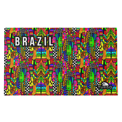 Pamuk-Mikrofiber Havlu (145 X100) Brezilya Festivali