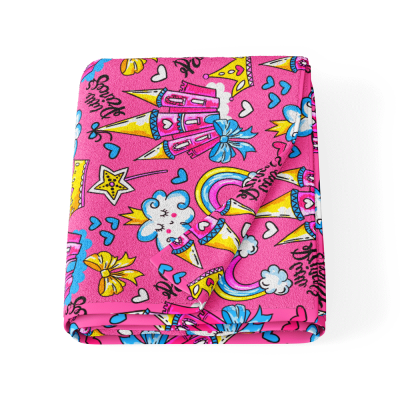 SERVIETTE COTON-MICROFIBRE (145  x100) LITTLE PRINCESS